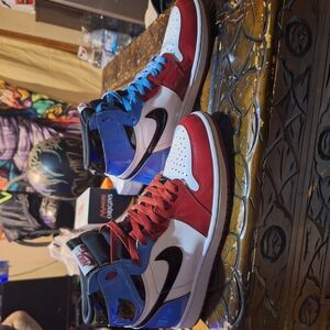 Nike Red and Blue Sneakers High-Top Design